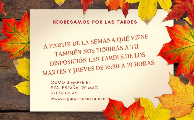  Horario invierno