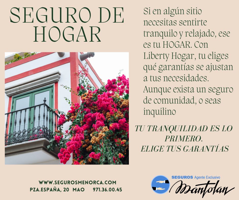 Seguro hogar Mahón